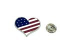 FAFL-002 American Flag Heart Pin
