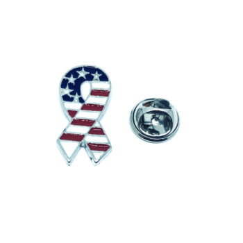 American Flag Ribbon Pin