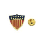 American Flag Pin with Gold Star