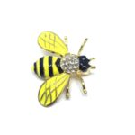 Enamel Bee Brooch Pin