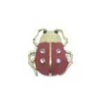 Crystal & Enamel Bee Brooch Pin