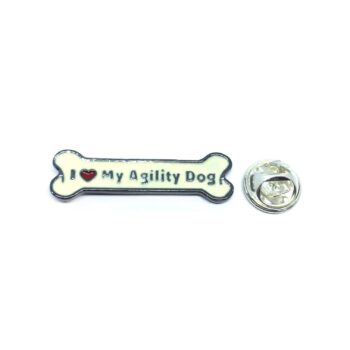"I Love my Agility Dog" Lapel Pin