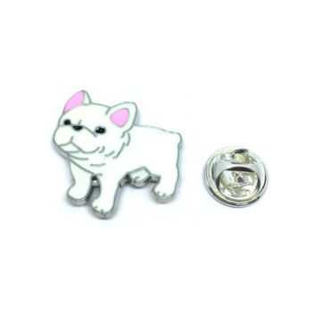 Silver plated Dog Enamel Lapel Pins