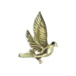 Gold plated Dove Brooch Pin