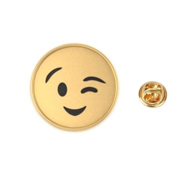 Emoji Gold tone Pins