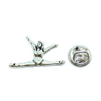 Silver plated Gymnastics Pin