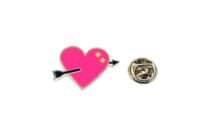 Arrow Pink Heart Pin