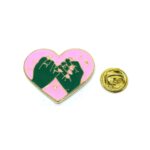 Fingers Pink Heart Pin