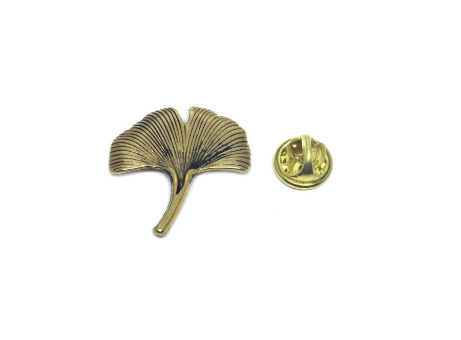 Gold Ginkgo Leaf Pin