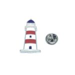 Silver plated Lighthouse Lapel Pin