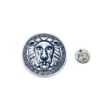 Silver plated Lion Lapel Pin