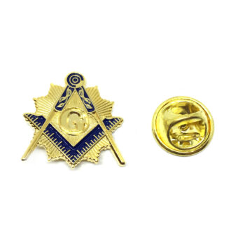 Square And Compass Lapel Pin