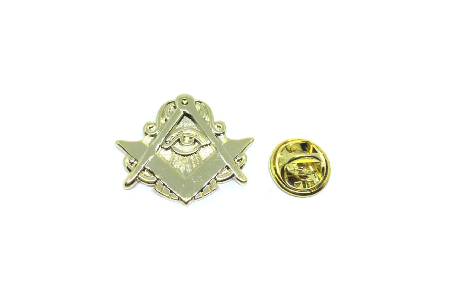 Gold platting Masonic Lapel Pin