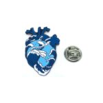 Ocean Heart Medical Lapel Pin