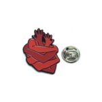 Red Hug Anatomical Heart Pin