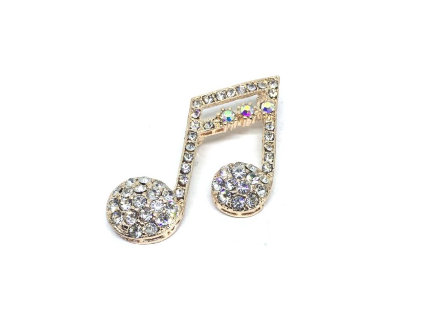 Slanted Beamed Sixteenth Note Lapel Pin