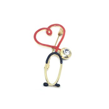 Stethoscope Nurse Lapel Pin
