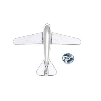 Silver plated Airplane Pin