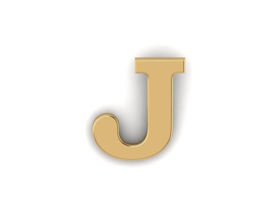 Gold Letter J Pin