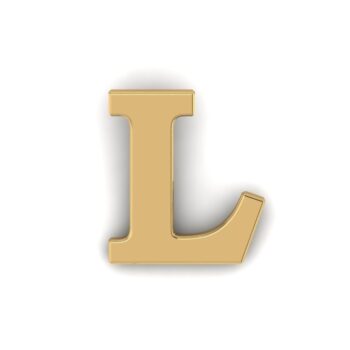 Gold Letter L Pin