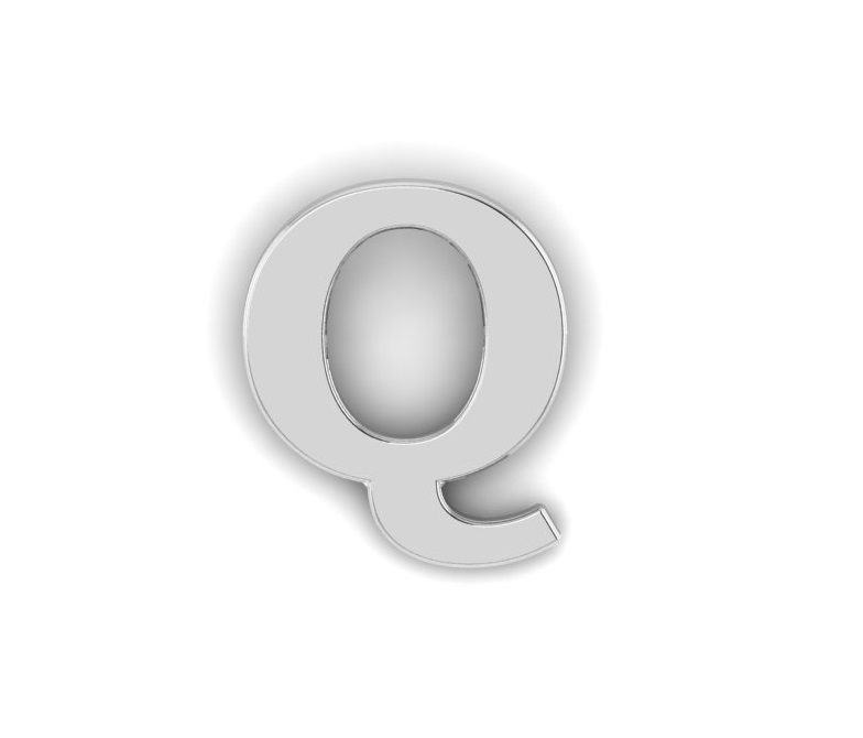 Letter Q Pin
