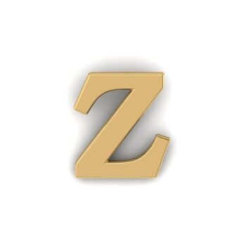 Gold Letter Z Pin