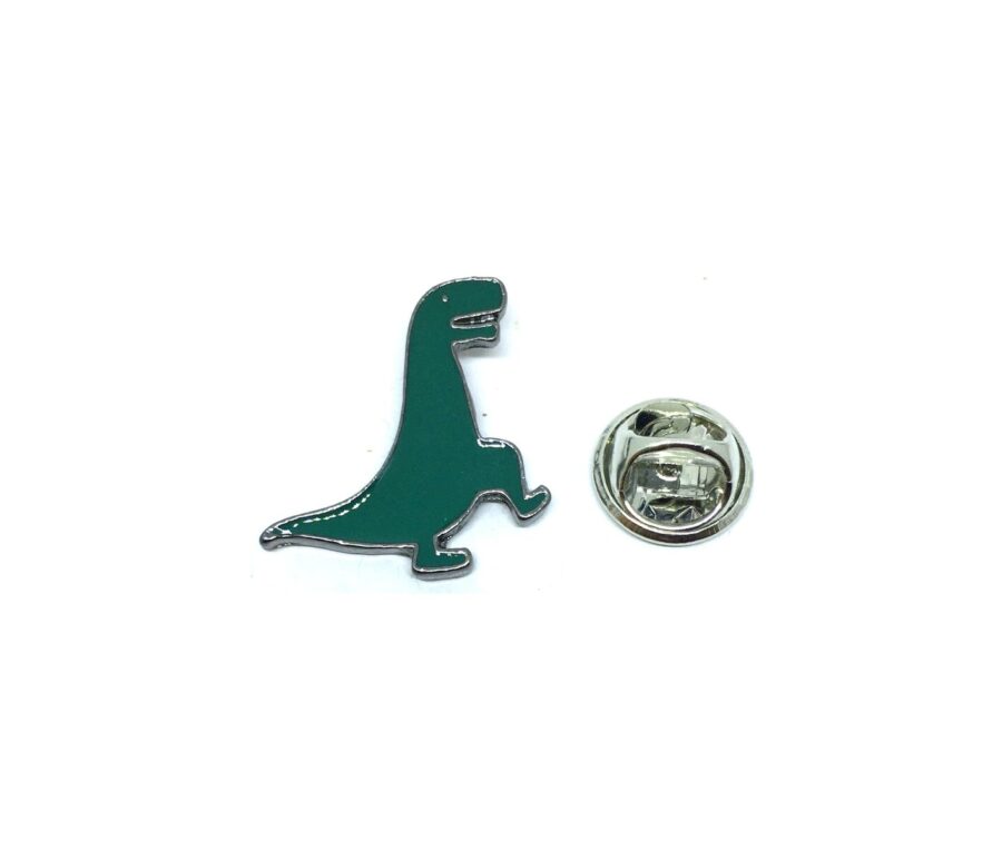Green Enamel Dinosaur Lapel Pin