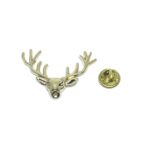 Gold Deer Lapel Pin