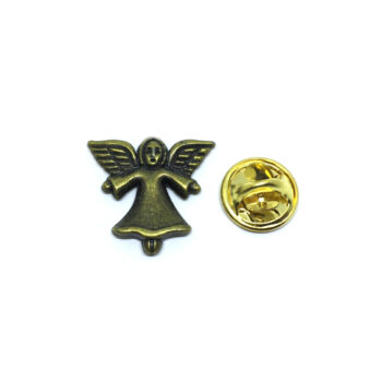 Bronze Angel Wing Lapel Pin