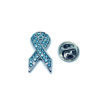 Blue Crystal Awareness Lapel Pin