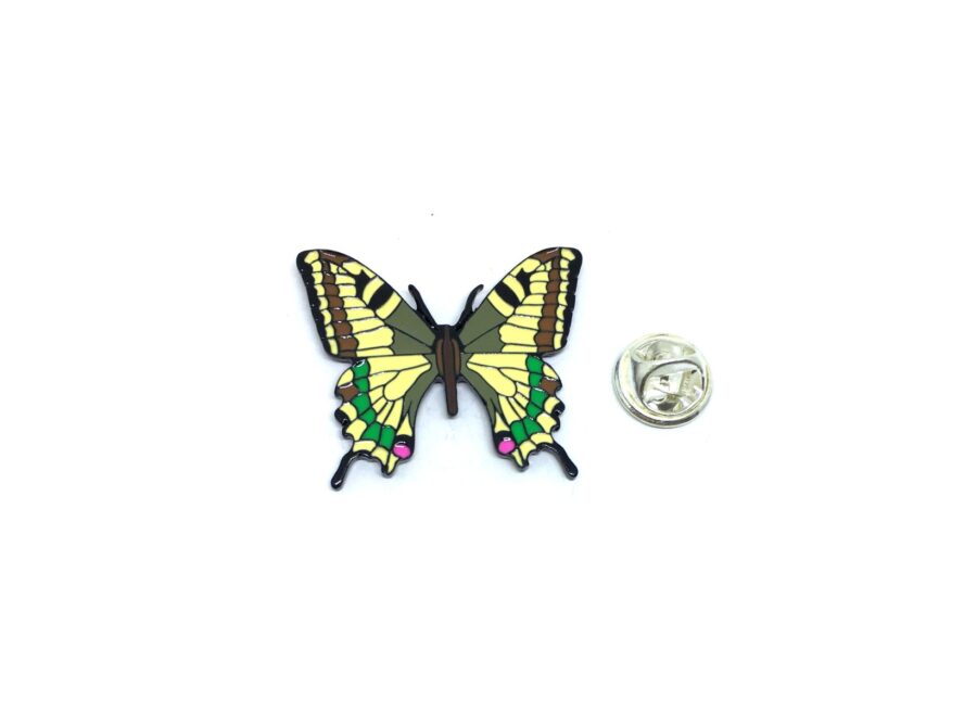 Multicolor Enamel Butterfly Lapel Pin