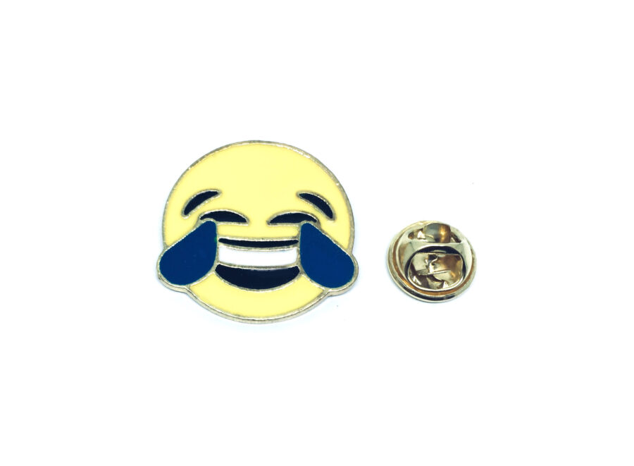 Gold tone Enamel Emoji Pin