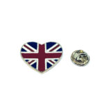 The UK Heart Flag Lapel Pin