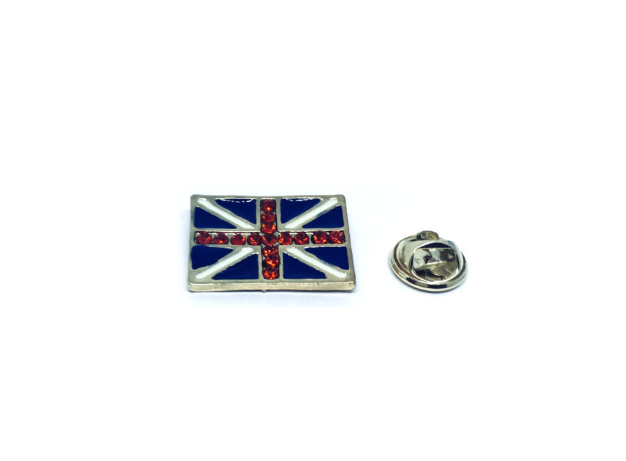 Crystal The UK Flag Pin