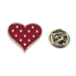Red Heart Pin Badge