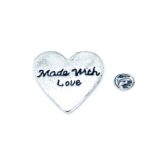 Made with Love Heart Pin