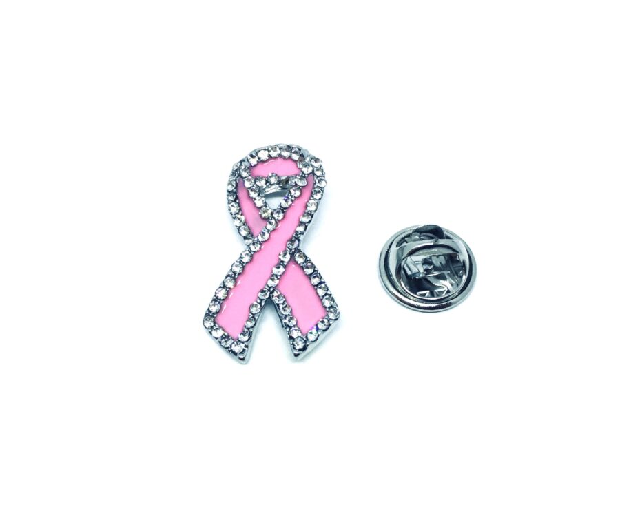 Pink Ribbon Pin Badge