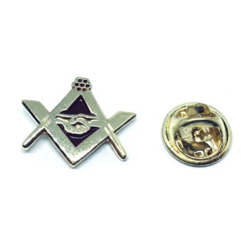 Gold plated Enamel Masonic Pin