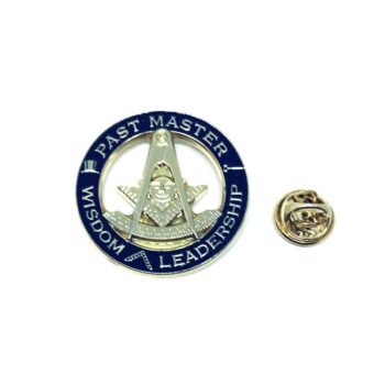 Gold tone Enamel Masonic Pin