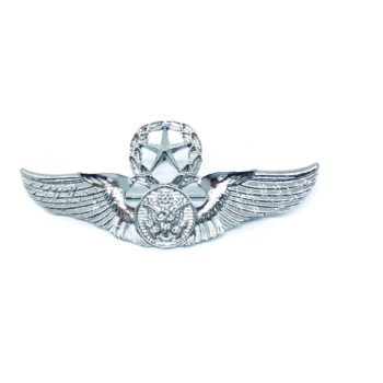 Silver plated Eagle Military Brooch Pin