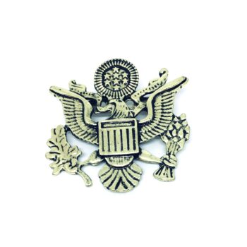 Gold plated Eagle Military Brooch Pin