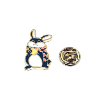 Gold plated Enamel Rabbit Pin
