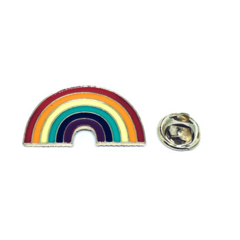 Rainbow Circle Pin