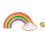Rainbow Cloud Lapel Pin