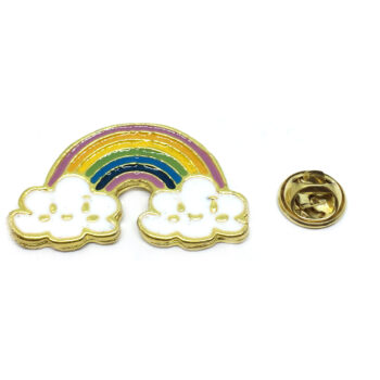 Enamel Cloud Rainbow Pin