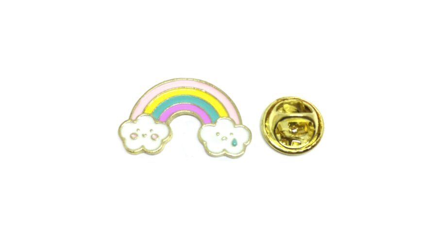 Multi-color Enamel Rainbow Lapel Pin