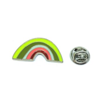 Silver plated Rainbow Lapel Pin