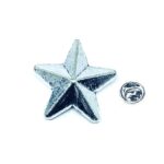 Silver plated Star Lapel Pin