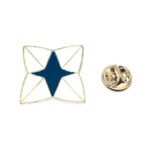Gold plated Enamel Star Pin