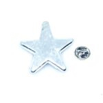 Silver tone Star Lapel Pin